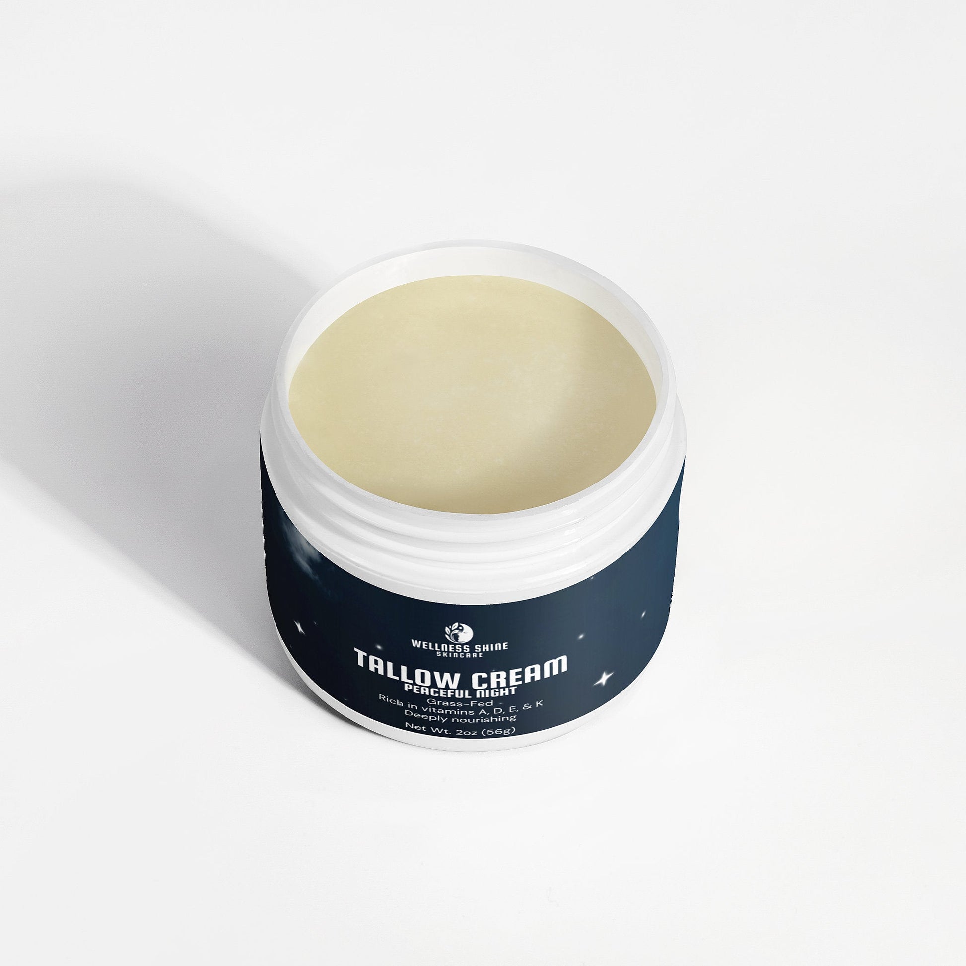 Tallow Cream Peaceful Night - Deep Moisturizing and Rejuvenating Skin Care by Wellness Shine - Wellness Shine