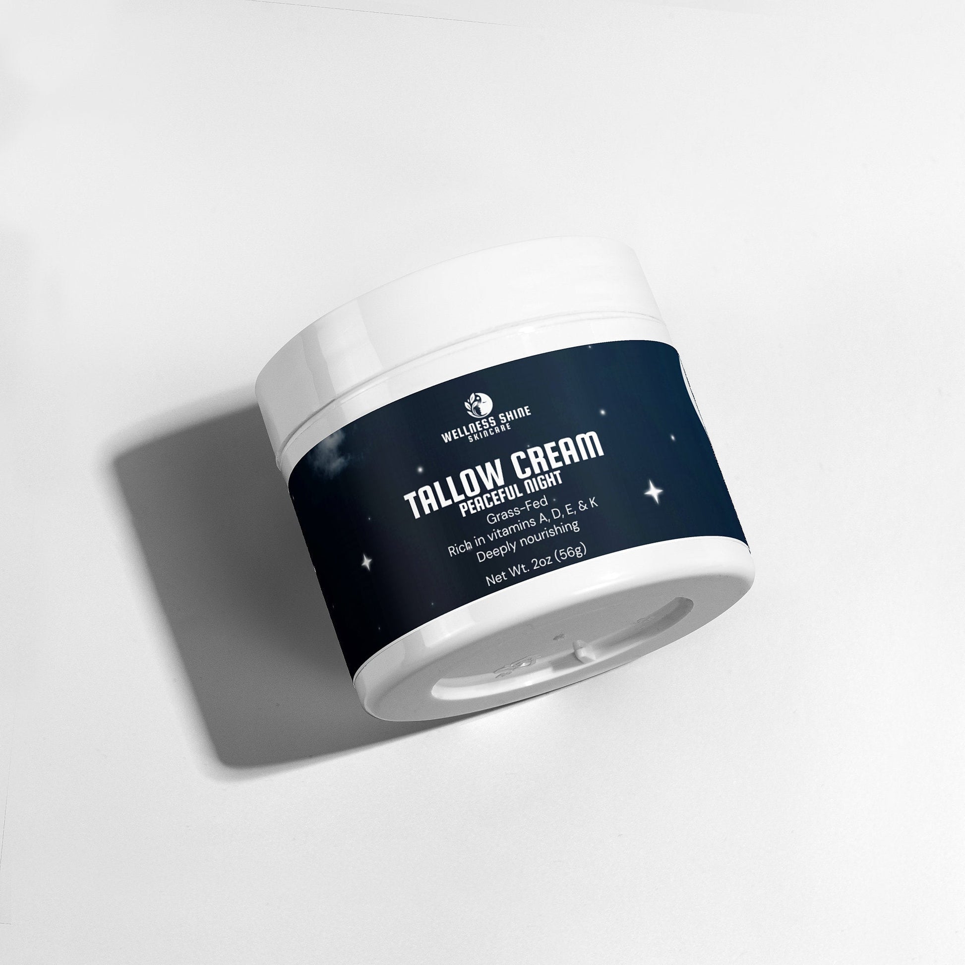 Tallow Cream Peaceful Night - Deep Moisturizing and Rejuvenating Skin Care by Wellness Shine - Wellness Shine