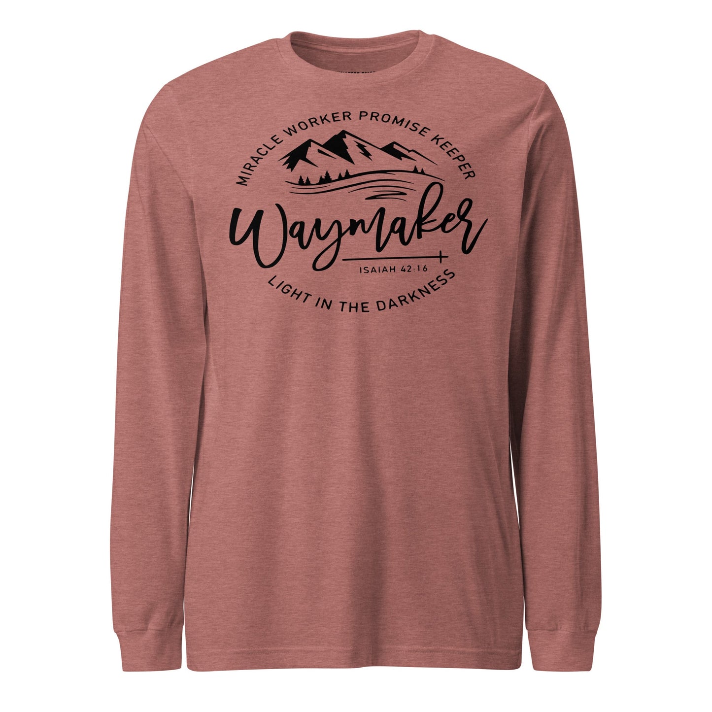 Waymaker Unisex Long Sleeve Tee - Faith Based Apparel - Wellness Shine - Wellness Shine