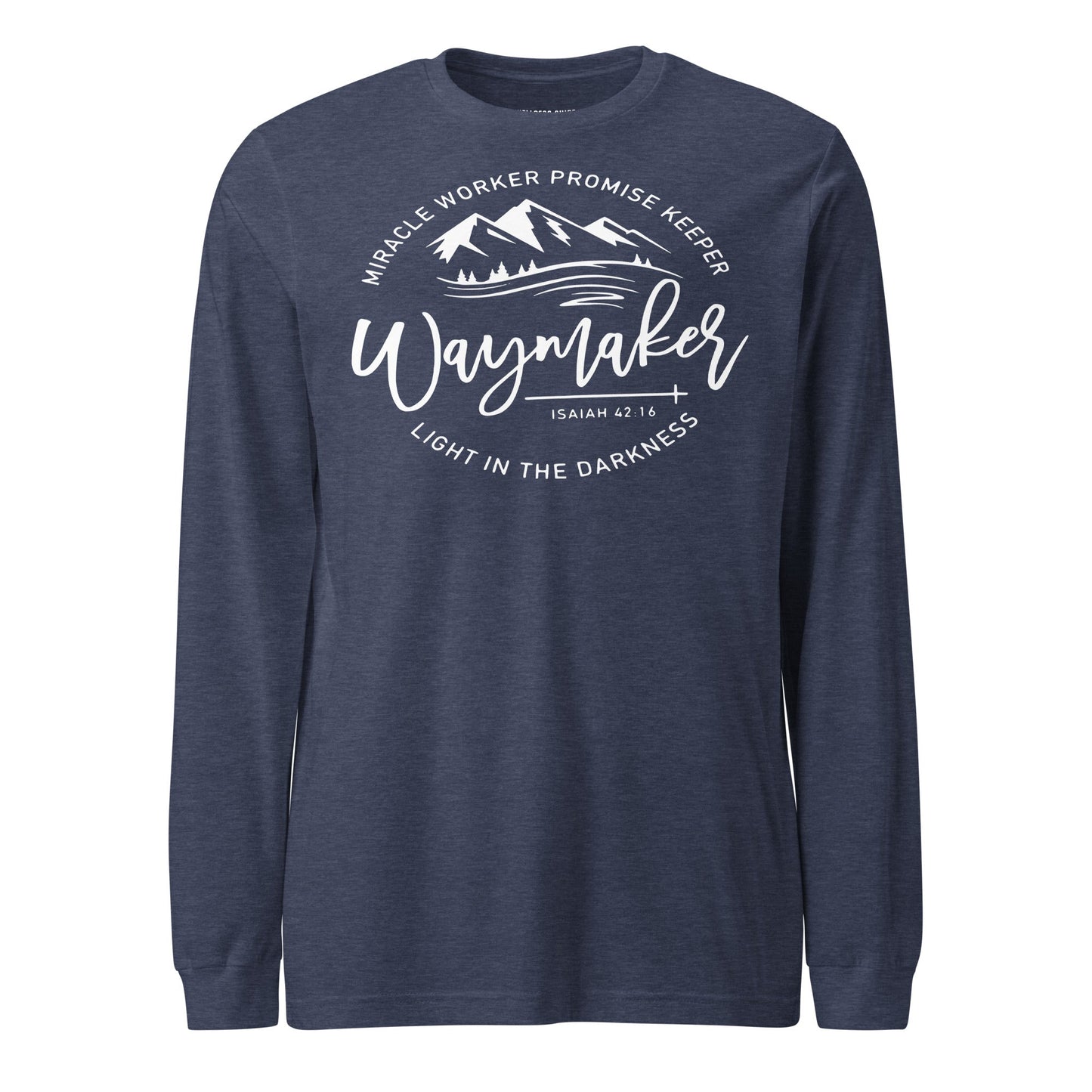 Waymaker Unisex Long Sleeve Tee - Faith Based Apparel - Wellness Shine - Wellness Shine