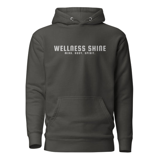 Wellness Shine Brand Embroidered Unisex Hoodie - Wellness Shine