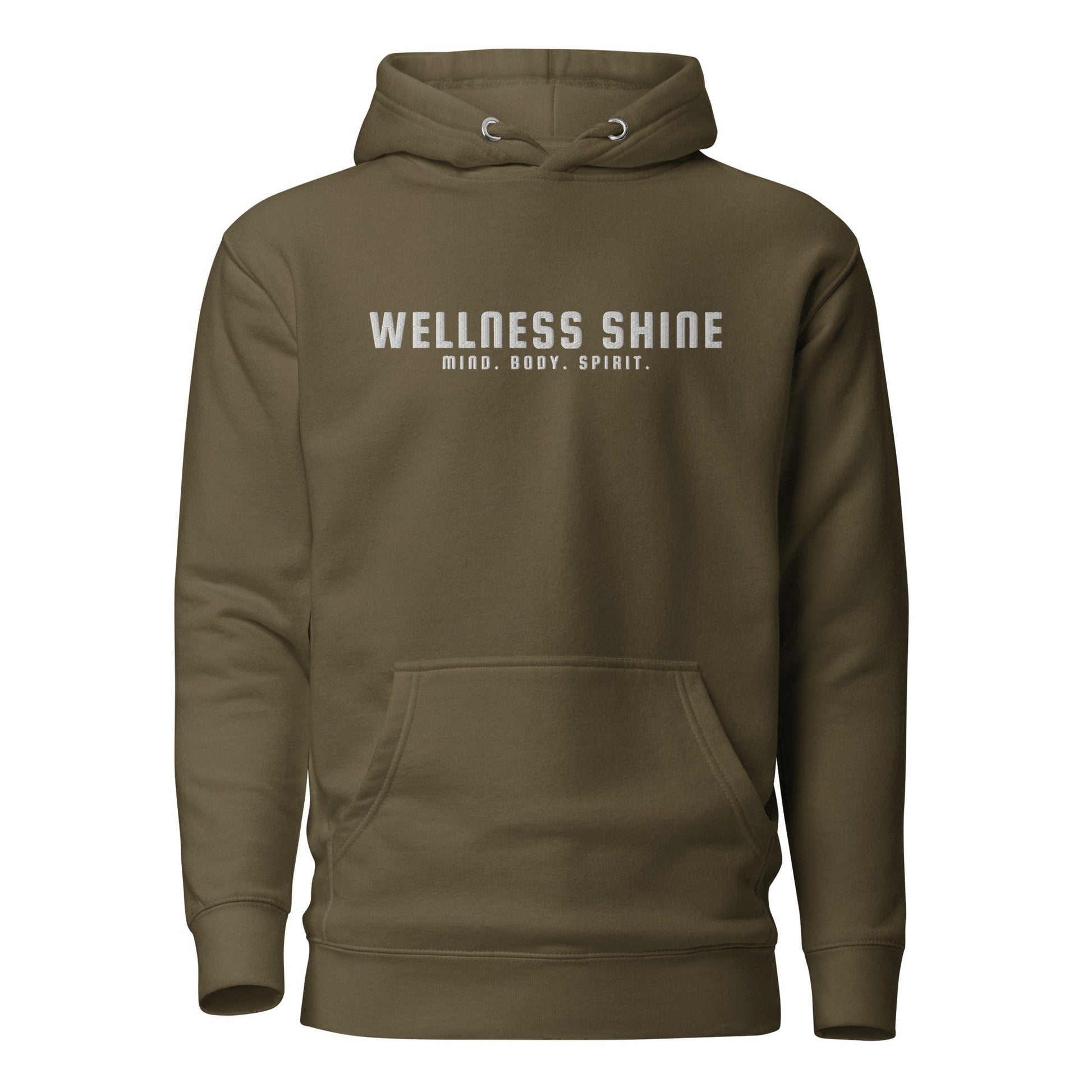 Wellness Shine Brand Embroidered Unisex Hoodie - Wellness Shine