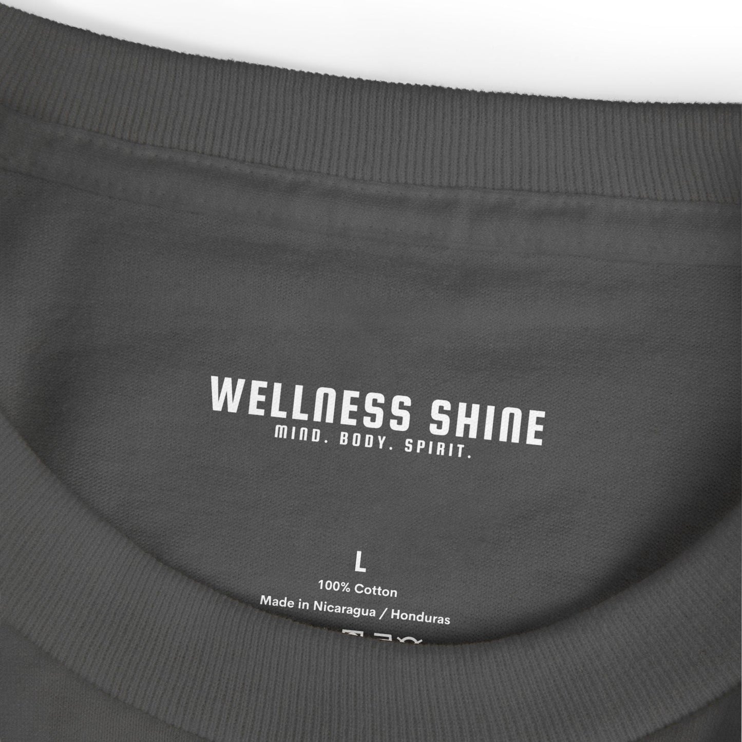 Wellness Shine Brand Garment - Dyed Heavyweight Cotton Tee - Wellness Shine
