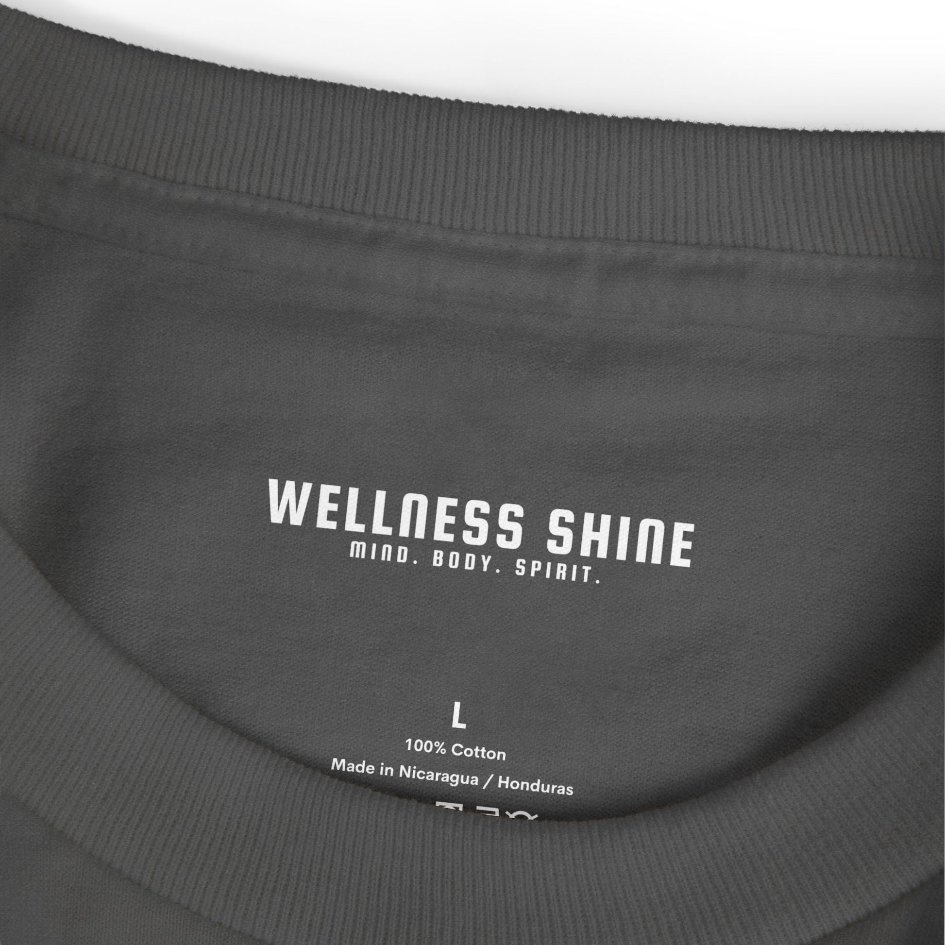 Wellness Shine Brand Garment - Dyed Heavyweight Cotton Tee - Wellness Shine