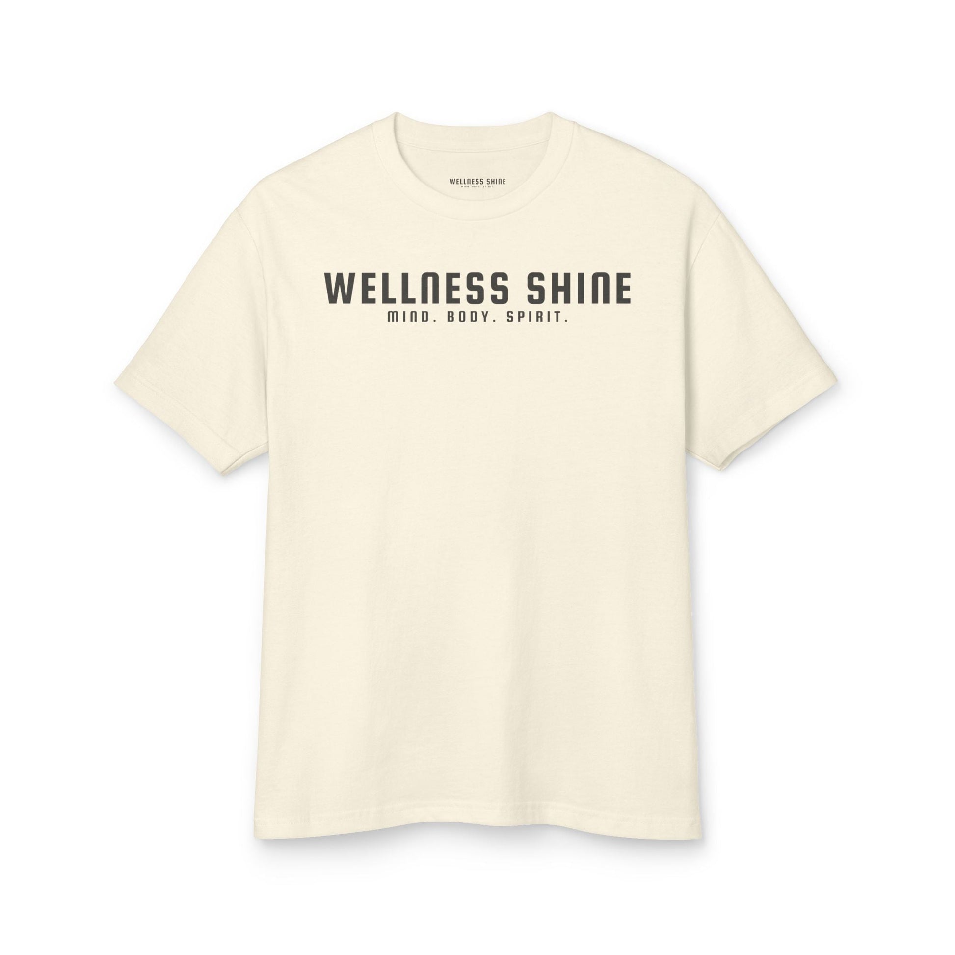 Wellness Shine Brand Garment - Dyed Heavyweight Cotton Tee - Wellness Shine