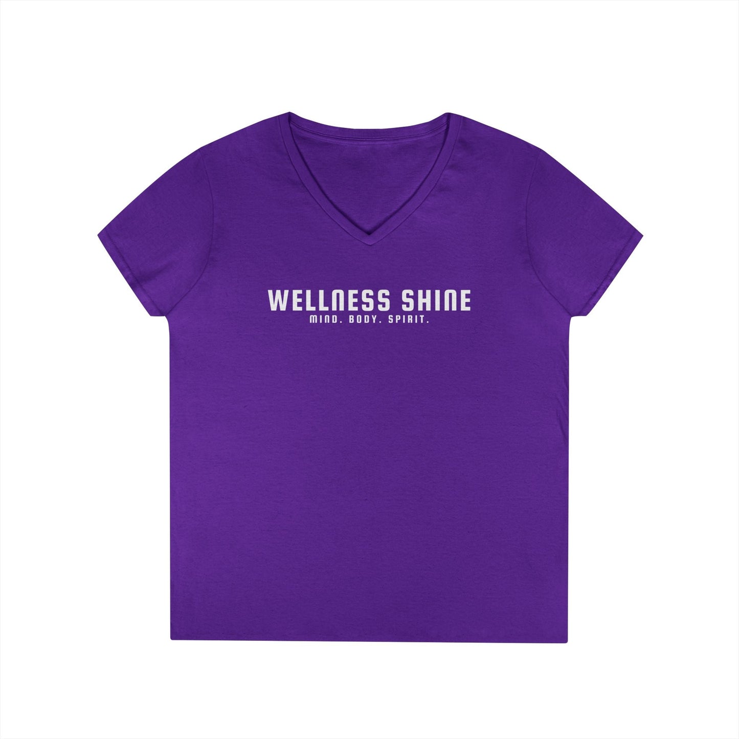 Wellness Shine Brand Ladies' V - Neck T-Shirt - Wellness Shine