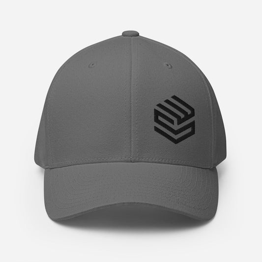 Wellness Shine Fitness Fitted Hat Black Embroidery - Wellness Shine