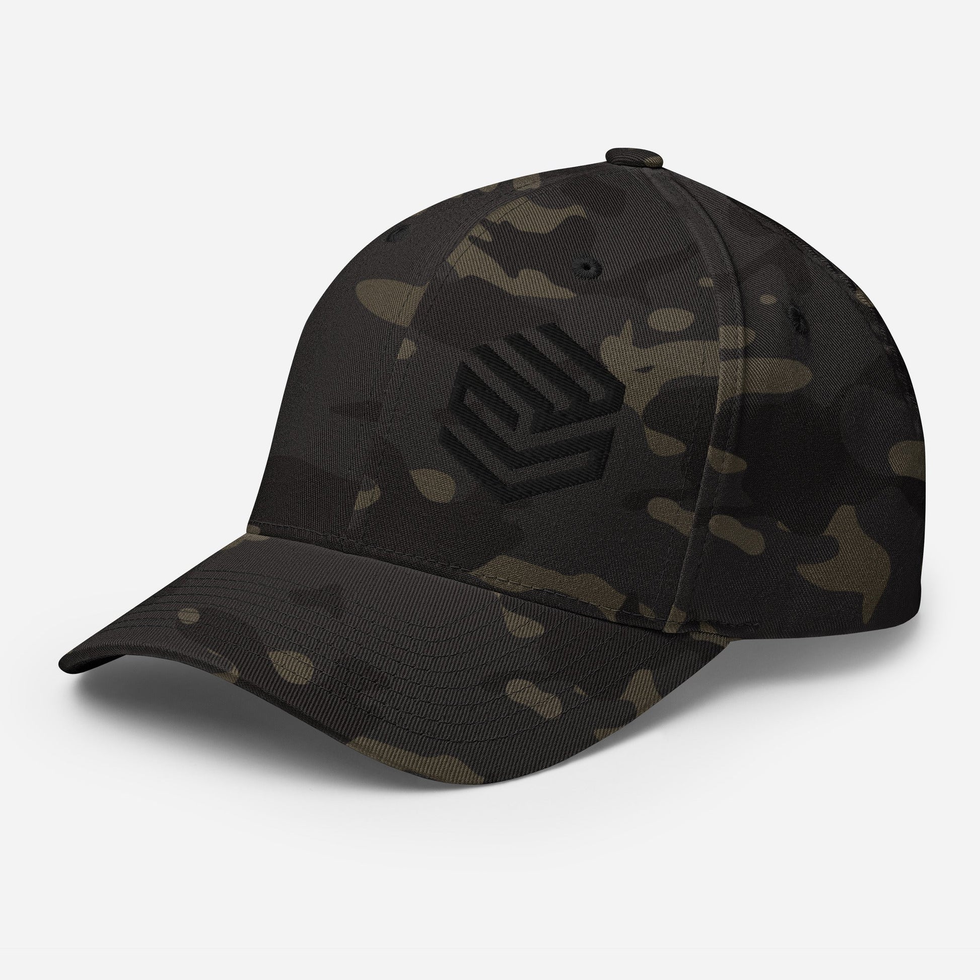 Wellness Shine Fitness Fitted Hat Black Embroidery - Wellness Shine