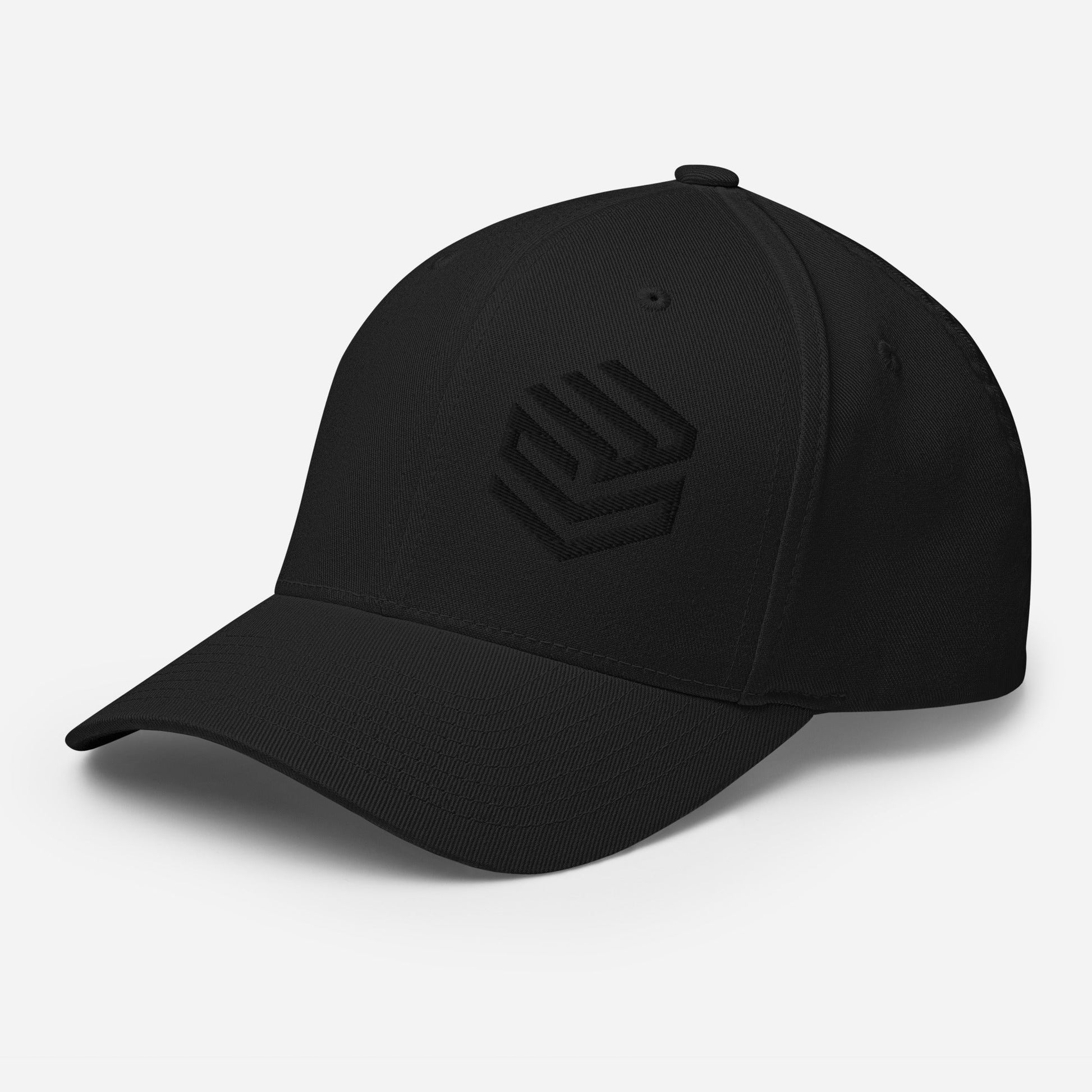 Wellness Shine Fitness Fitted Hat Black Embroidery - Wellness Shine