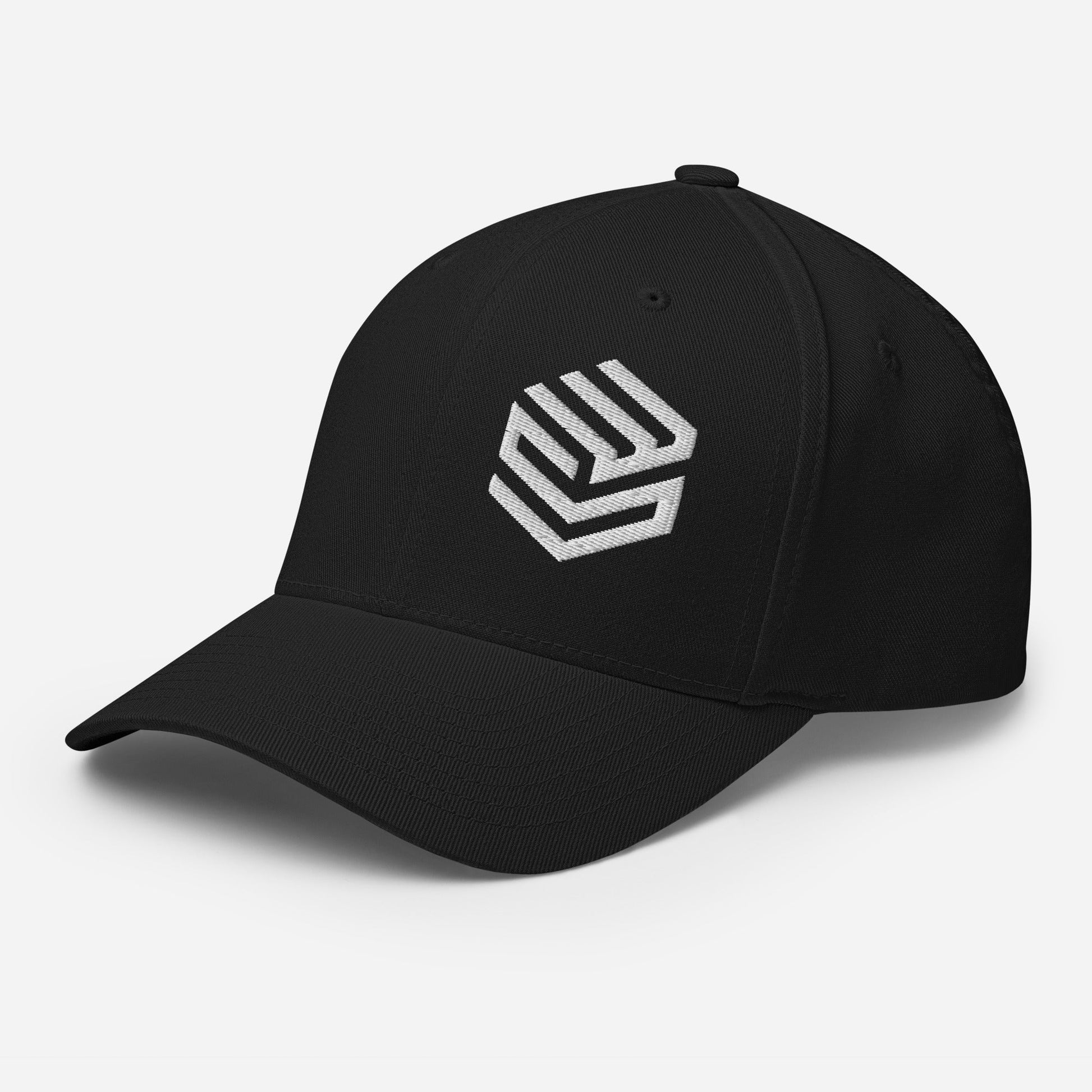 Wellness Shine Fitness Fitted Hat White Embroidery - Wellness Shine