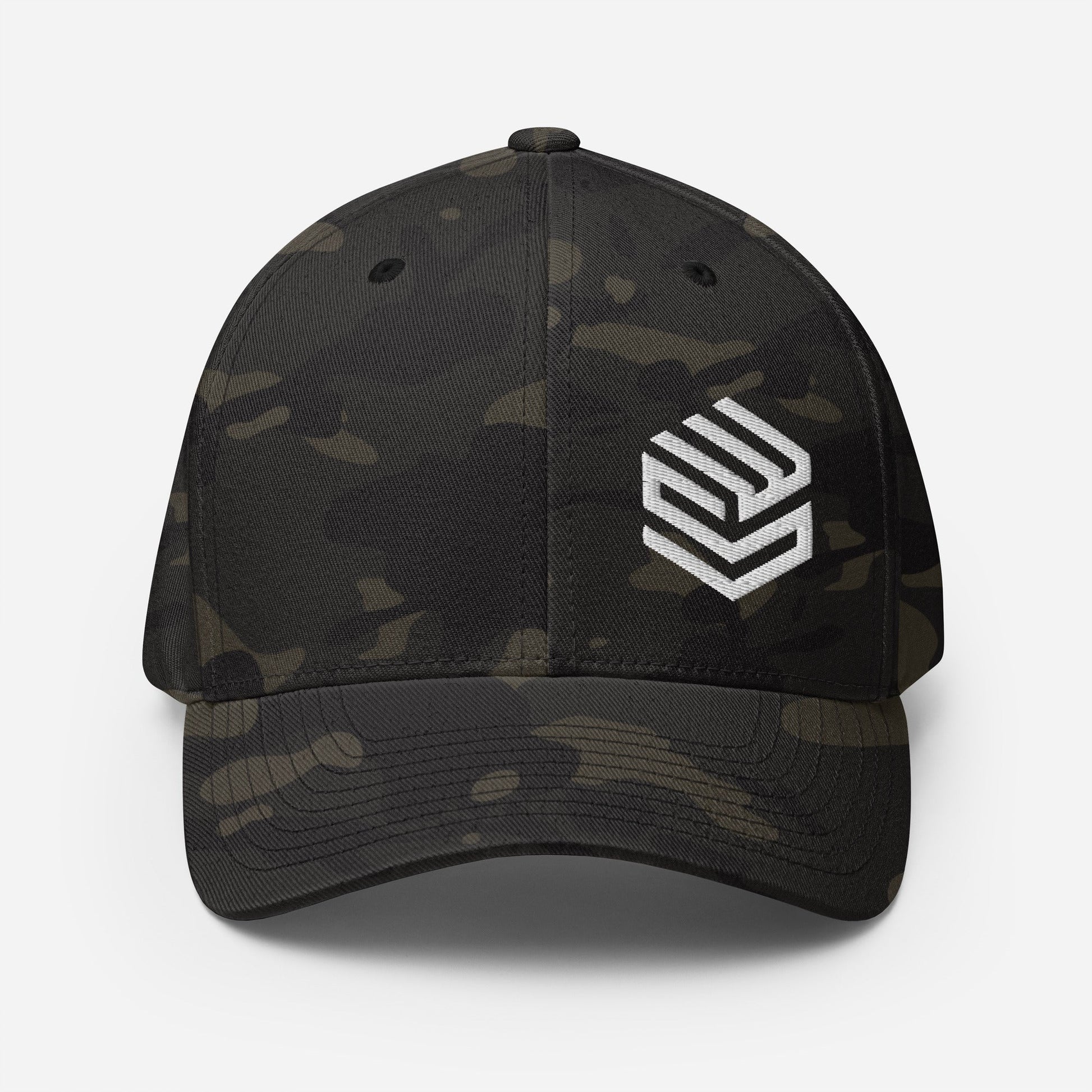 Wellness Shine Fitness Fitted Hat White Embroidery - Wellness Shine
