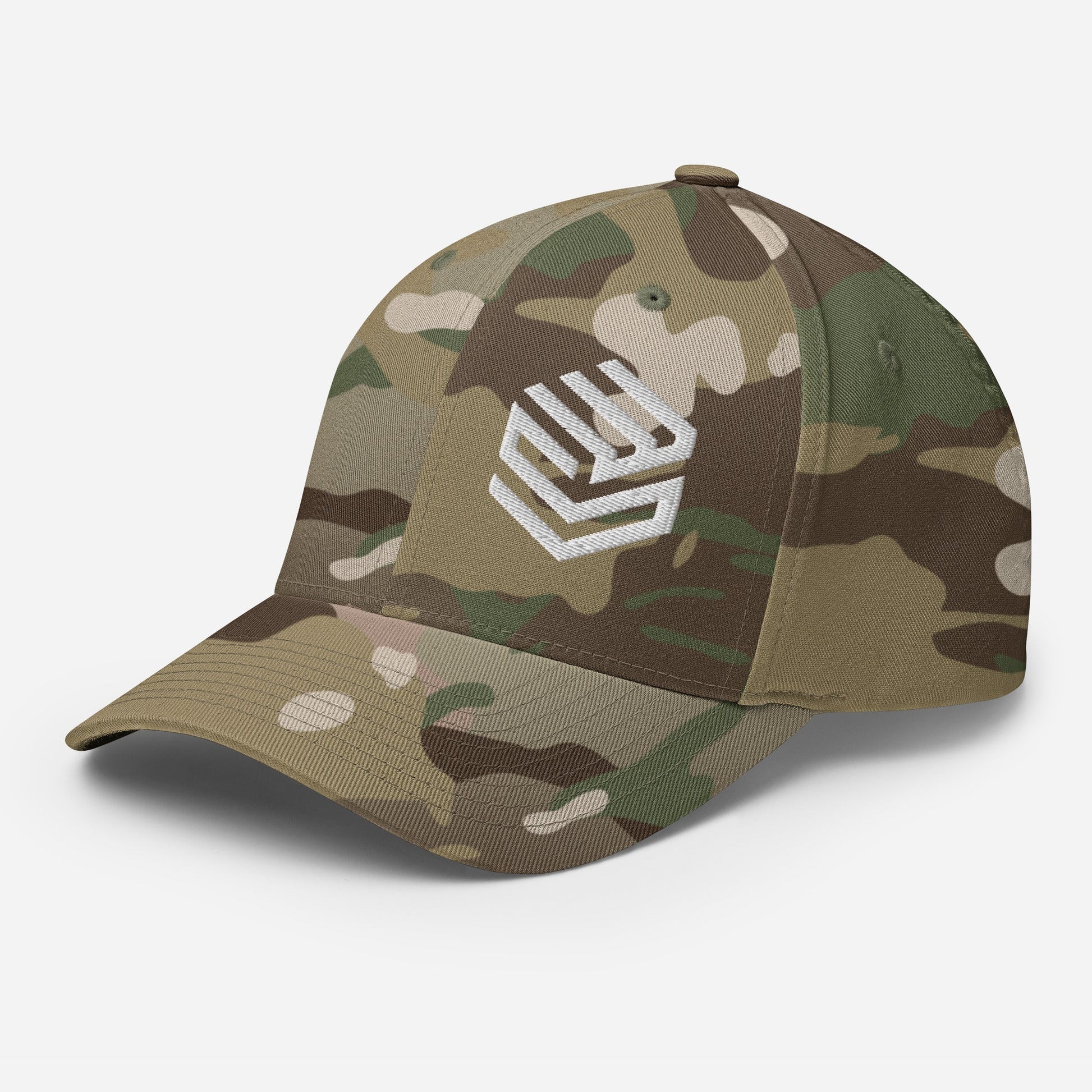 Wellness Shine Fitness Fitted Hat White Embroidery - Wellness Shine