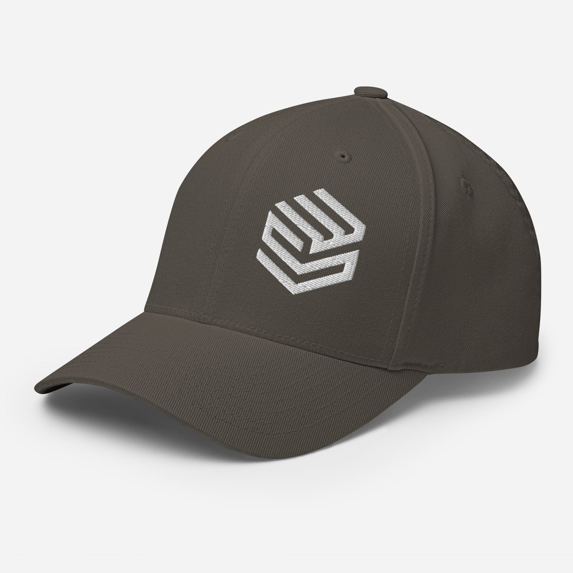 Wellness Shine Fitness Fitted Hat White Embroidery - Wellness Shine