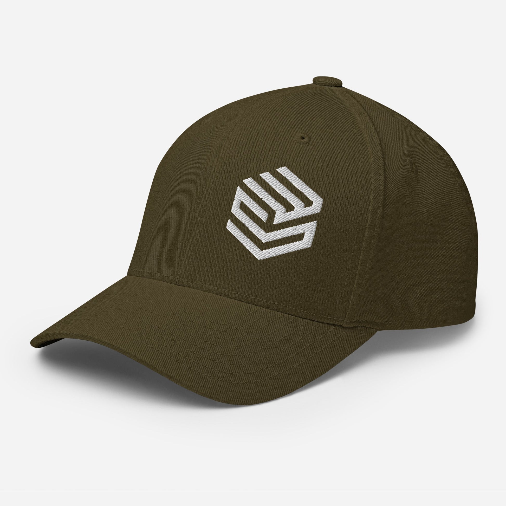 Wellness Shine Fitness Fitted Hat White Embroidery - Wellness Shine