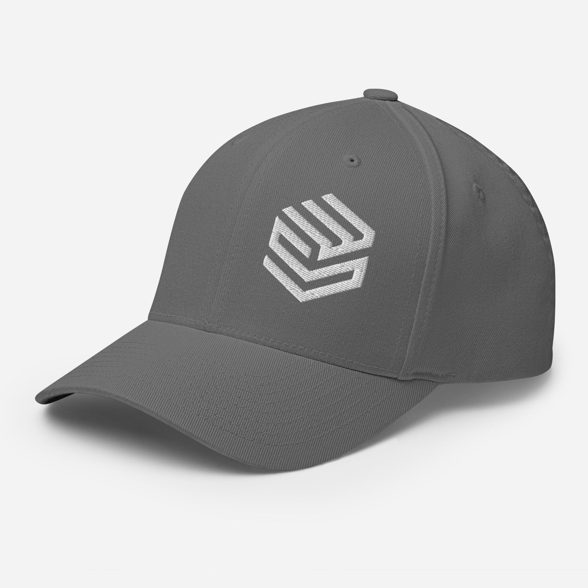 Wellness Shine Fitness Fitted Hat White Embroidery - Wellness Shine