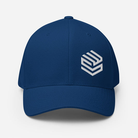 Wellness Shine Fitness Fitted Hat White Embroidery - Wellness Shine
