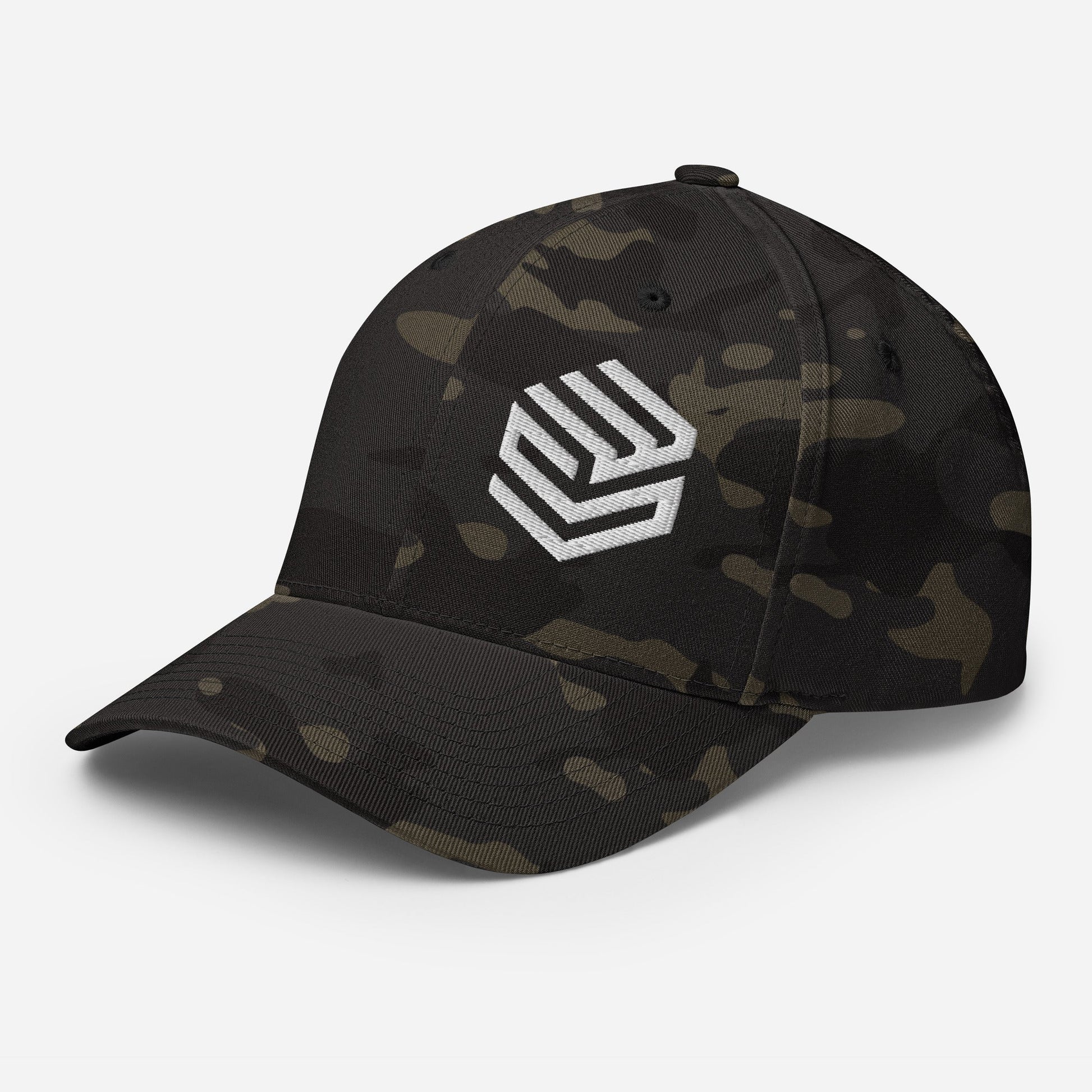 Wellness Shine Fitness Fitted Hat White Embroidery - Wellness Shine