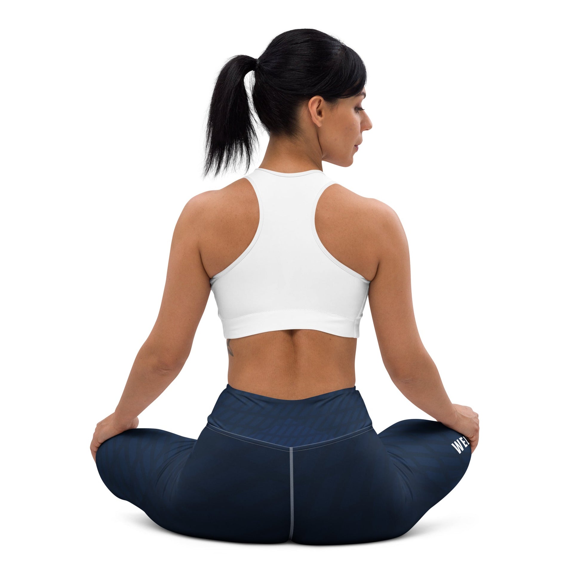 Wellness Shine Fitness Yoga Leggings, Navy Blue - Wellness Shine