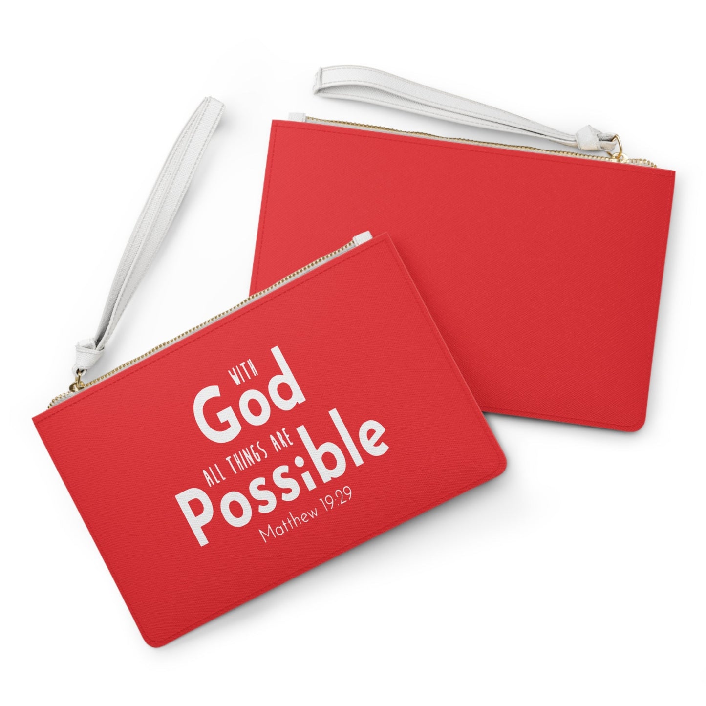 With God All Things Are Posssible - Clutch Bag - Wellness Shine