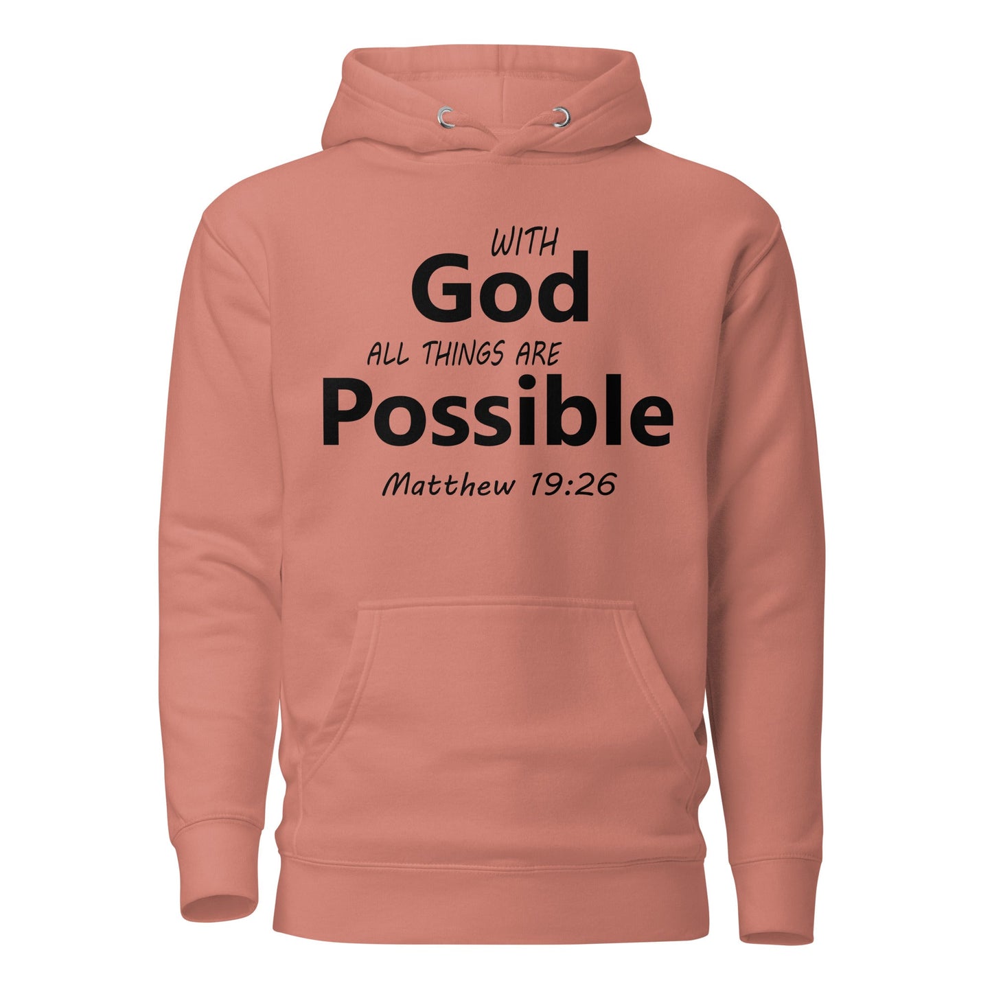 With God Unisex Hoodie - Faith Based Apparel - Wellness Shine - Wellness Shine