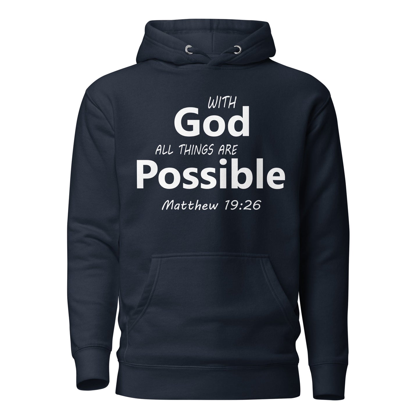 With God Unisex Hoodie - Faith Based Apparel - Wellness Shine - Wellness Shine