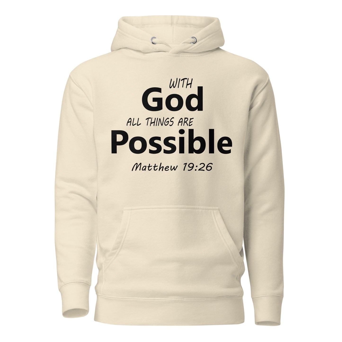 With God Unisex Hoodie - Faith Based Apparel - Wellness Shine - Wellness Shine