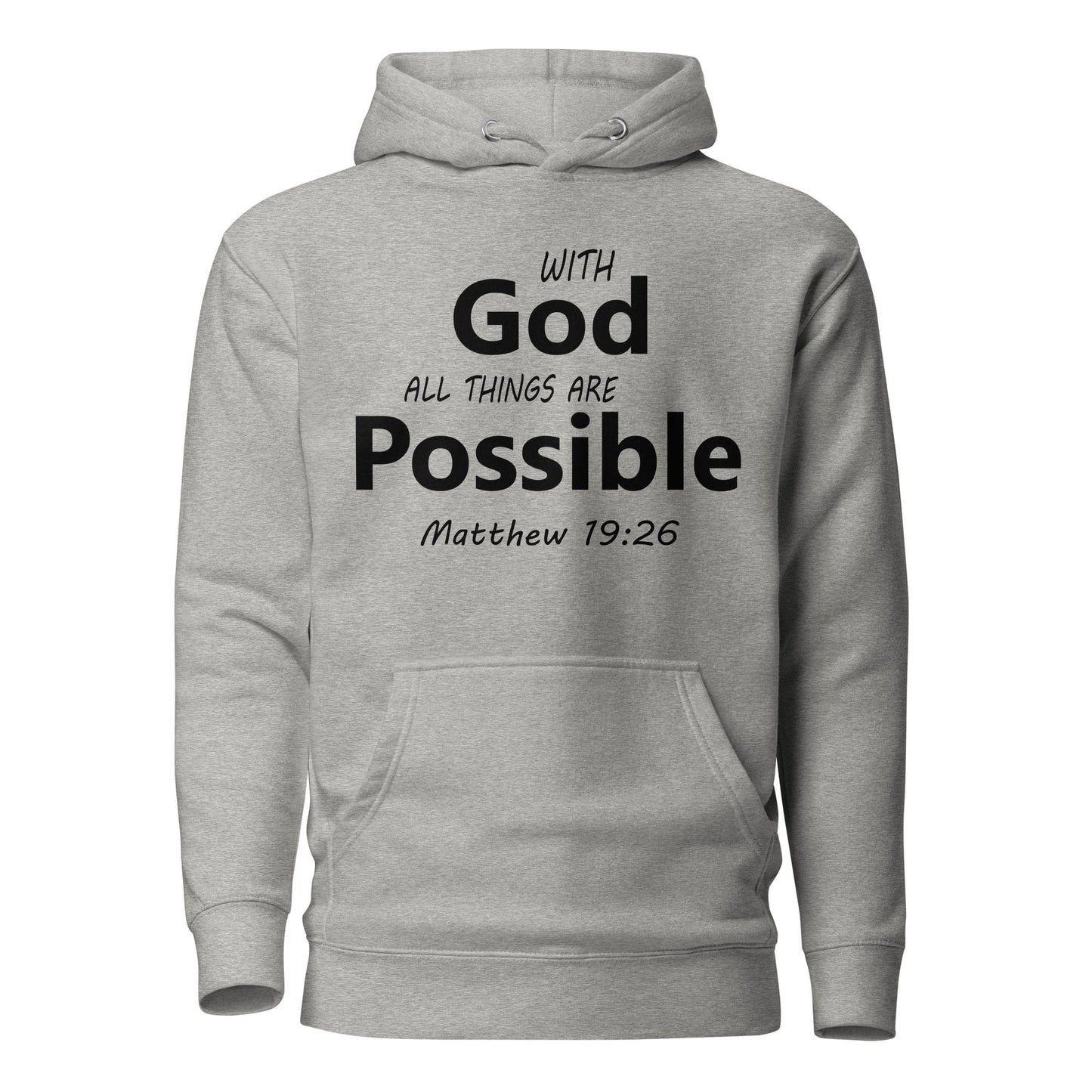 With God Unisex Hoodie - Faith Based Apparel - Wellness Shine - Wellness Shine