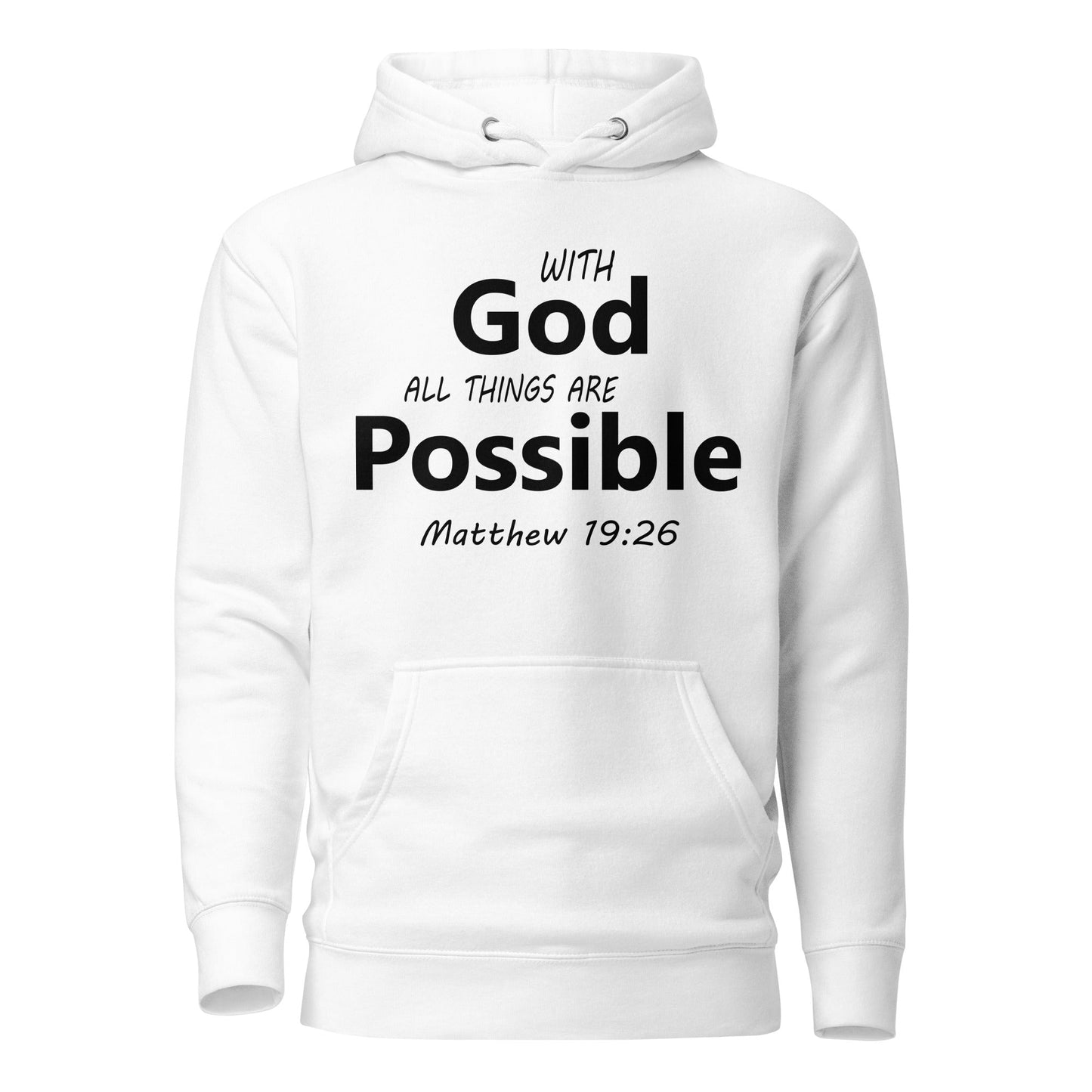 With God Unisex Hoodie - Faith Based Apparel - Wellness Shine - Wellness Shine