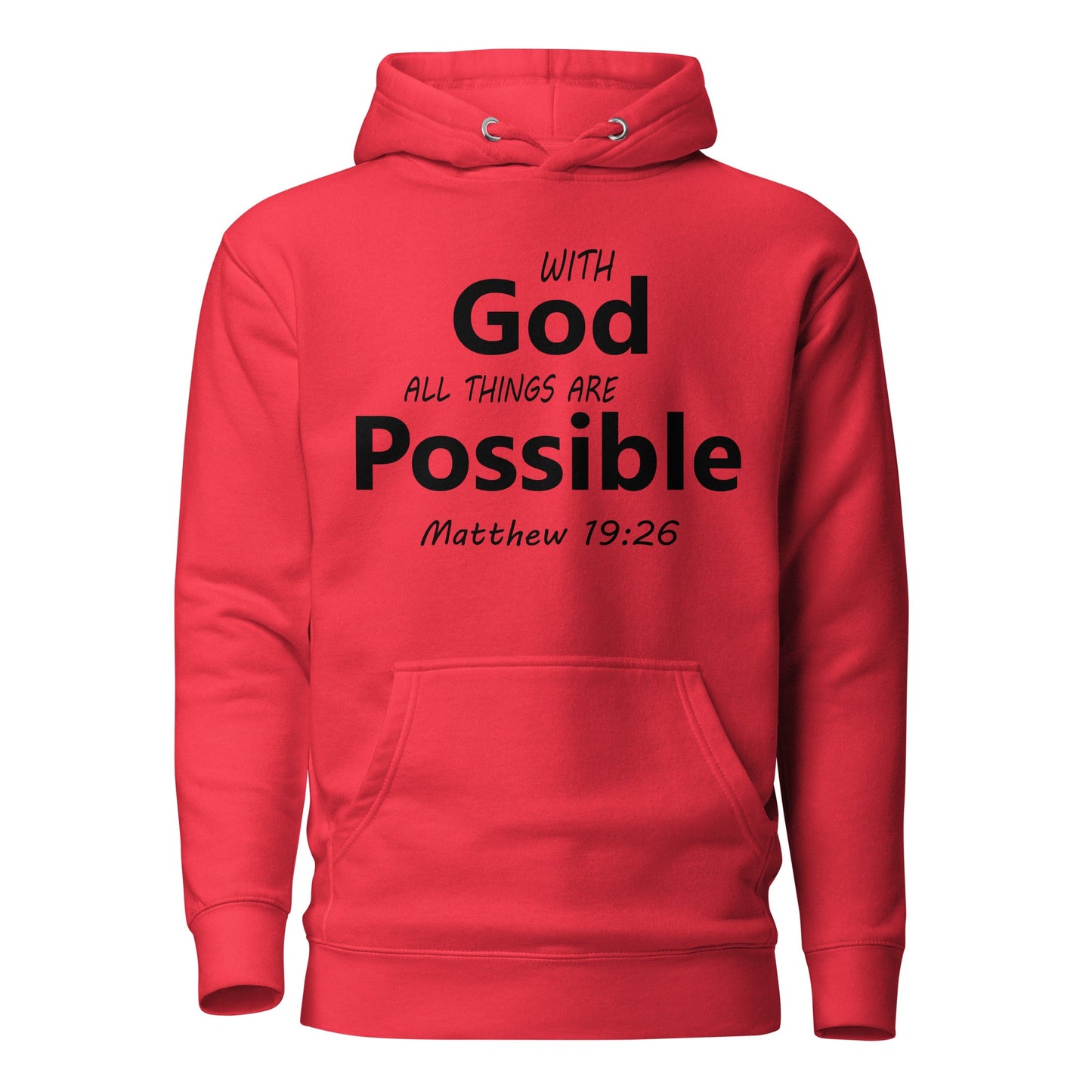 With God Unisex Hoodie - Faith Based Apparel - Wellness Shine - Wellness Shine