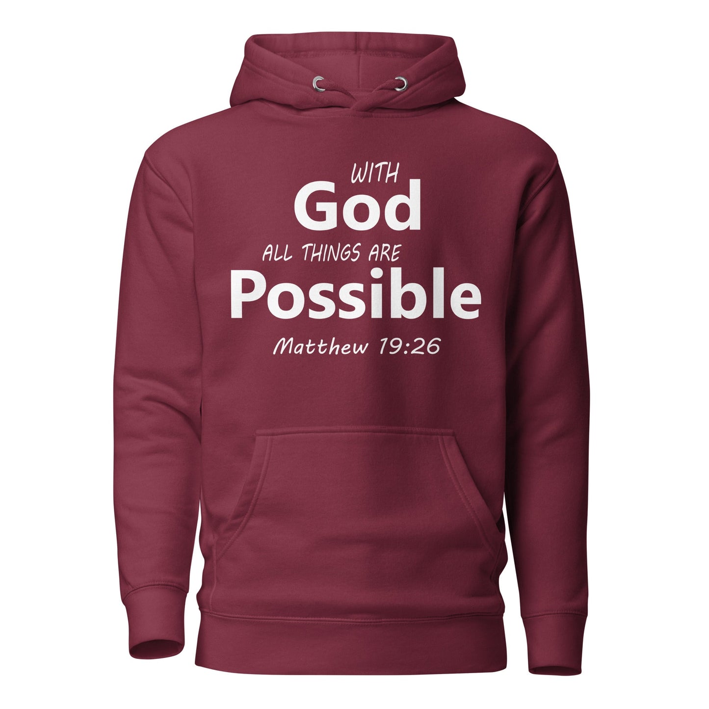 With God Unisex Hoodie - Faith Based Apparel - Wellness Shine - Wellness Shine