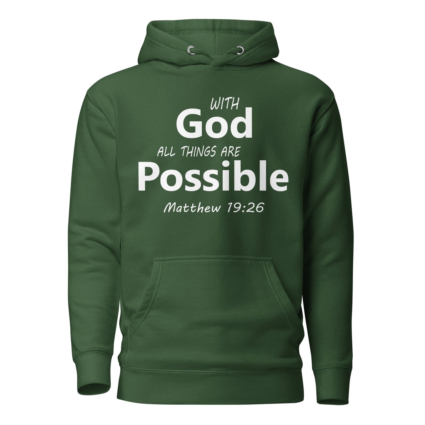 With God Unisex Hoodie - Faith Based Apparel - Wellness Shine - Wellness Shine