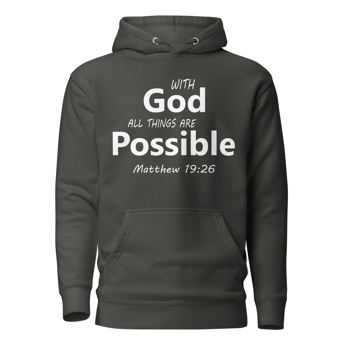With God Unisex Hoodie - Faith Based Apparel - Wellness Shine - Wellness Shine