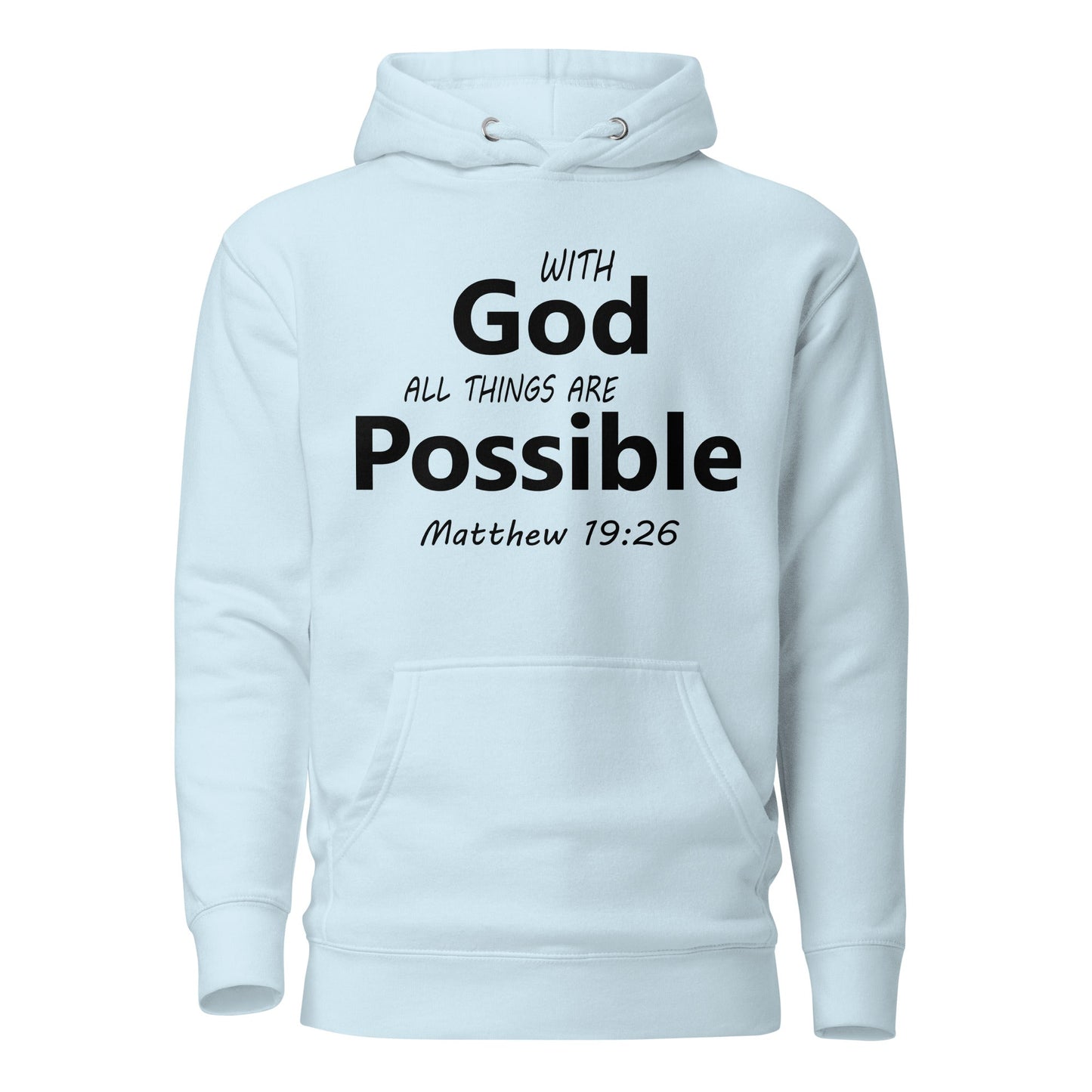 With God Unisex Hoodie - Faith Based Apparel - Wellness Shine - Wellness Shine