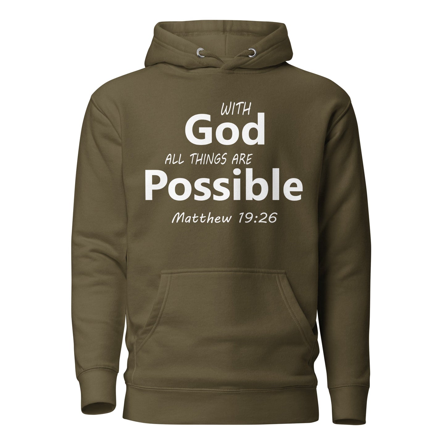 With God Unisex Hoodie - Faith Based Apparel - Wellness Shine - Wellness Shine