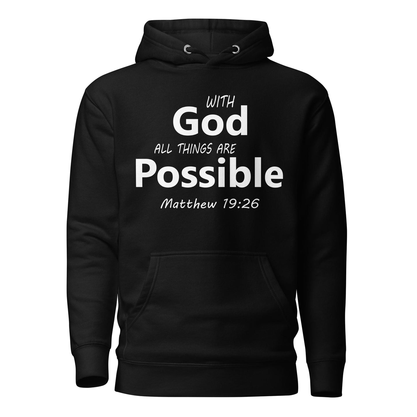 With God Unisex Hoodie - Faith Based Apparel - Wellness Shine - Wellness Shine