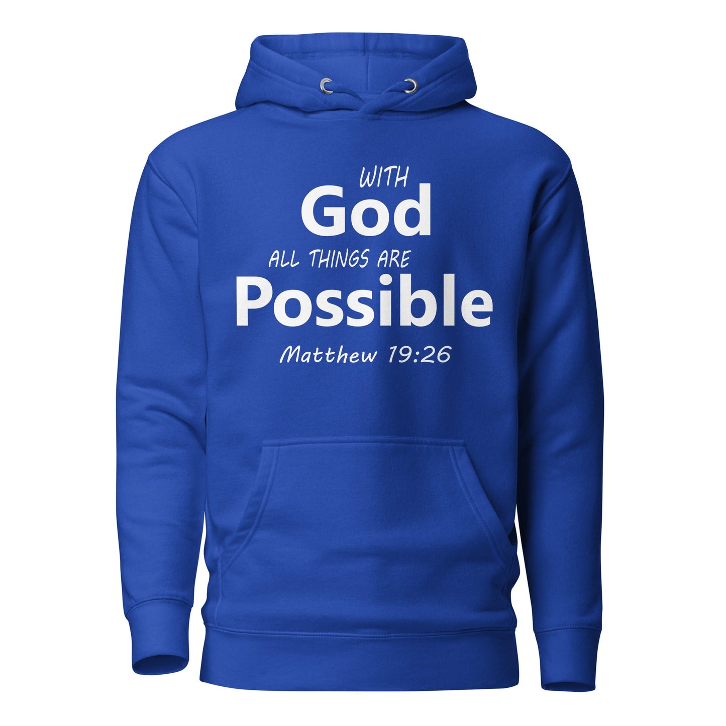 With God Unisex Hoodie - Faith Based Apparel - Wellness Shine - Wellness Shine
